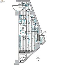 ブライズ蒲田サウス 1Kの間取図画像