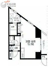 SKYPLAZA2 ワンルームの間取図画像