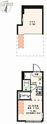 Tiara新川崎 1Kの間取図画像