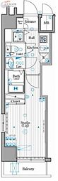 グランド・ガーラ新横浜NORTH 1Kの間取図画像