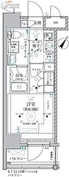 ベルグレード川崎AZ 1Kの間取図画像