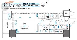 ZOOMYOKOHAMAEAST 1Kの間取図画像
