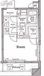 Cestjoliyokohamaminatomirai 1Kの間取図画像