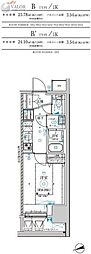 RELUXIA横濱鶴見III 1Kの間取図画像