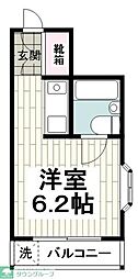 パルシティ ワンルームの間取図画像