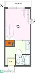 町田ハイム 1Kの間取図画像