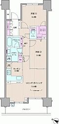 日神パレステージ小田急相模原フロント 2LDKの間取図画像