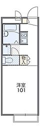 レオパレスブランシェ海老名2 1Kの間取図画像