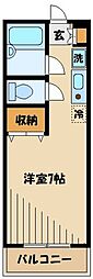 メゾンデレスペランス 1Kの間取図画像