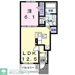 マカロン.m 1LDKの間取図画像