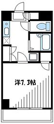 リシェール町田 1Kの間取図画像