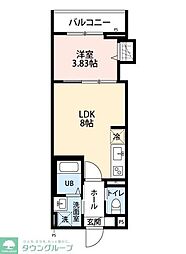 robothome大和市中央 1LDKの間取図画像
