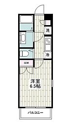 ストーンアイランド相模大野 1Kの間取図画像