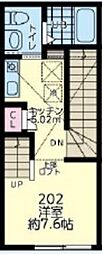 ユニコーン ワンルームの間取図画像