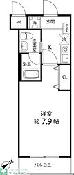 ルート相模ケ丘 1Kの間取図画像