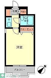 ジョイフル相模原 ワンルームの間取図画像