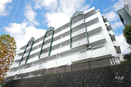 高槻阿武山二番街208号棟の外観(南西側から)