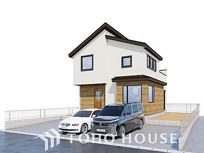 外観：【柏市高柳10期　全1棟】『高柳』駅徒歩10分(約800m)広々23帖えLDKには、家事も捗るカウンター付き！納戸・土間収納・WIC・リネン庫等収納が豊富でお荷物の多いご家族でも安心です♪