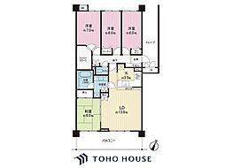 ゼファーきよみ野グリーンアヴェニューブライトコート 4LDKの間取図画像