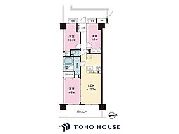 ブライトシティ船橋 3LDKの間取図画像