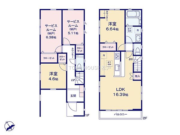 間取りを拡大表示