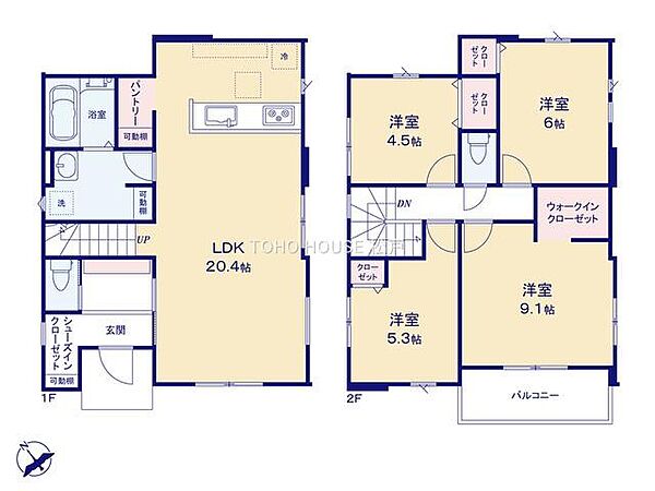 間取りを拡大表示
