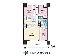 PARK CITY 小岩ザ・タワー 26階 3LDKの間取図画像