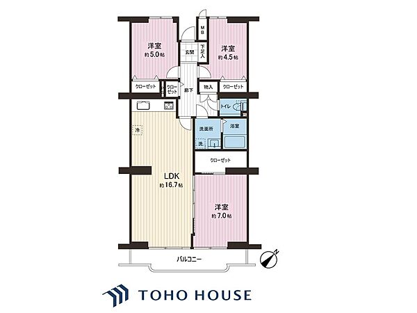 間取りを拡大表示