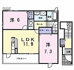 カーサ イリーデ 2階