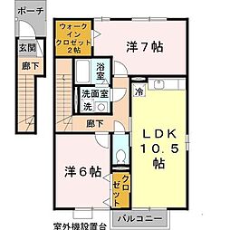 リバーサイド市川 B棟 2階
