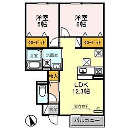 間取図画像 2LDK