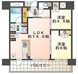 間取図画像 2LDK