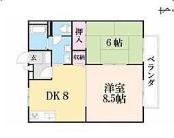 アムール安富 2階/201