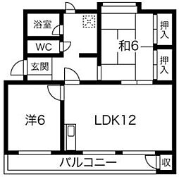 間取図画像 2LDK