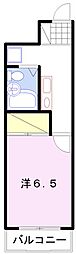 メゾンアポロ 1Kの間取図画像
