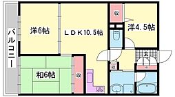 アルコラカーサ姫路土山 3LDKの間取図画像