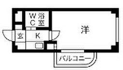 プレアール東加古川 1Kの間取図画像