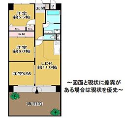 ベル・アーバニティ加古川2 3LDKの間取図画像