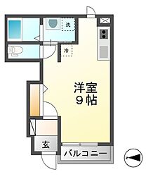 アメニティ・ヒルズ ワンルームの間取図画像