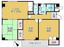 マイシティー101 3LDKの間取図画像