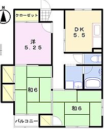 タクミビル 3DKの間取図画像