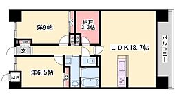 キャッスルコート飾磨 2SLDKの間取図画像