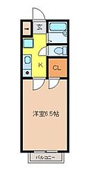 アメニティーコート伊保崎 1Kの間取図画像