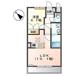 ライブリーレジデンス 1LDKの間取図画像