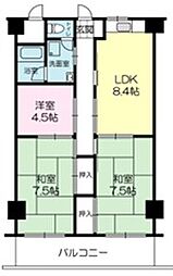 ラフェスタ加西 3LDKの間取図画像