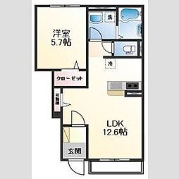 仮称)姫路市白鳥台3丁目アパート 1階/102