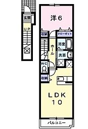 ウィルヴェスティージ参番館 1LDKの間取図画像
