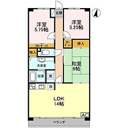 シルトクレーテ青山 3LDKの間取図画像