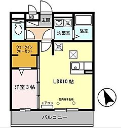 セジュール白浜　B棟 2階/203