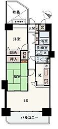 ライオンズマンション姫路東今宿 2LDKの間取図画像